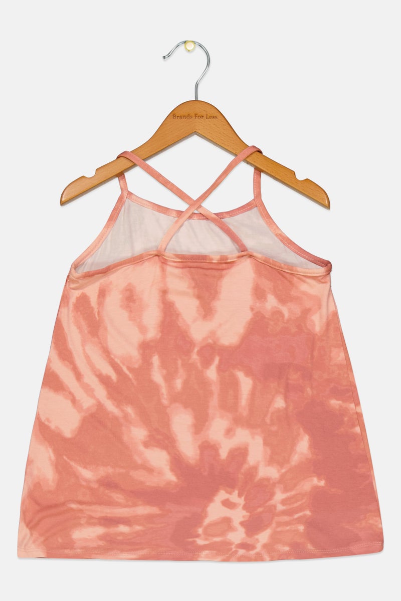 Bixby Kids Girl Crew Neck Top, Pink - Image 2