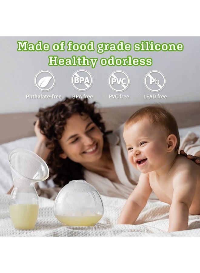 haakaa haakaa Manual Breast Pump for Breastfeeding 4oz/100ml and Ladybug Milk Collector 2.5oz/75ml Combo, Food-Grade Silicone  - Image 1