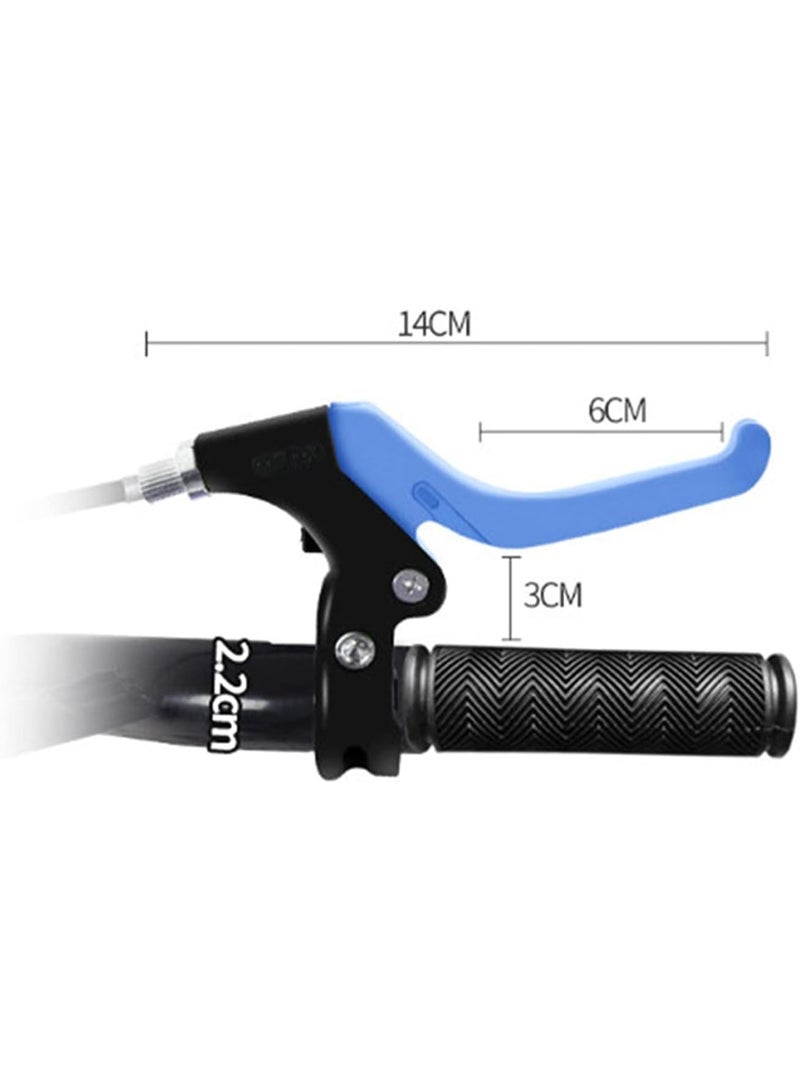 مقبض فرامل الدراجة، ذراع فرامل بلاستيكي لدراجات الاطفال، ازرق - Image 2
