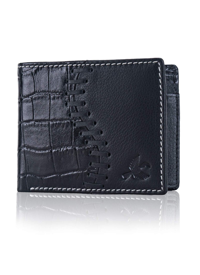 HORNBULL Markus Black Men’s Leather Wallet | Leather Wallet for Men | RFID Men’s Wallet  - Image 1