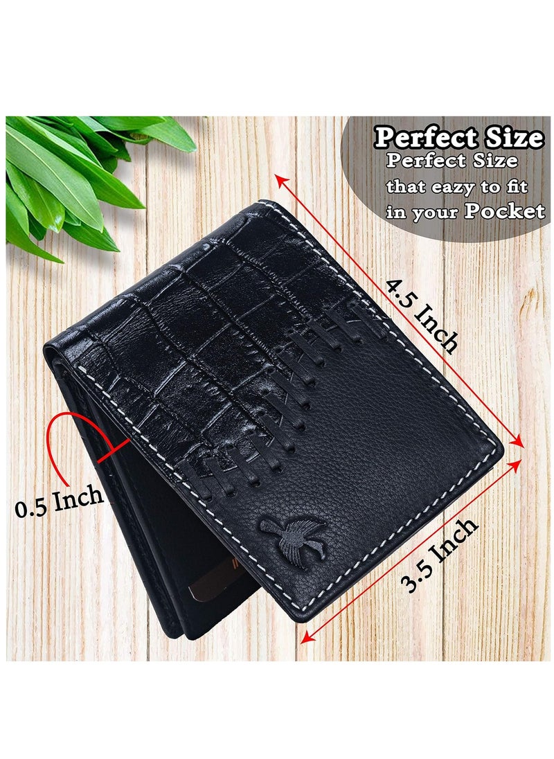 HORNBULL Markus Black Men’s Leather Wallet | Leather Wallet for Men | RFID Men’s Wallet  - Image 3
