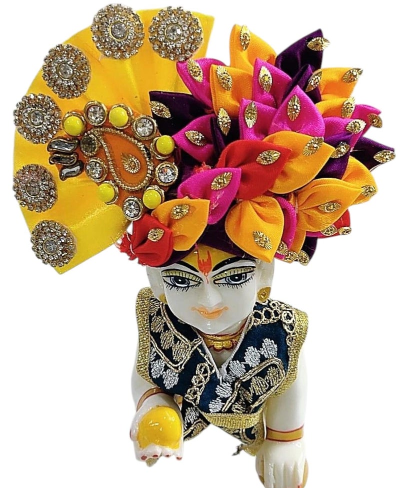 Partish Laddu Gopal Janamashtmi Dress l Ladoo Gopal Dress l Kanha Ji Dress Size 0 1 2 4 5 6 (Size 5, B) - Image 5