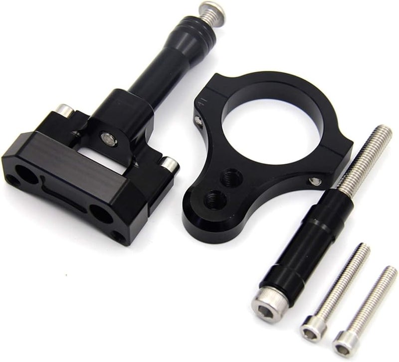 CNC Aluminum Adjustable Motorcycle Steering Stabilizer Damper Mount Kit Black For YZF R3 MT 03 - Image 1