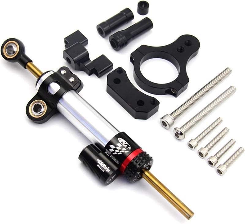 CNC Aluminum Adjustable Motorcycle Steering Stabilizer Damper Mount Kit Black For YZF R3 MT 03 - Image 5