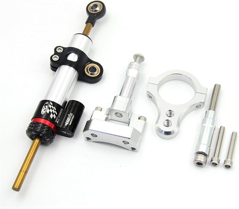 CNC Aluminum Adjustable Motorcycle Steering Stabilizer Damper Mount Kit Black For YZF R3 MT 03 - Image 4