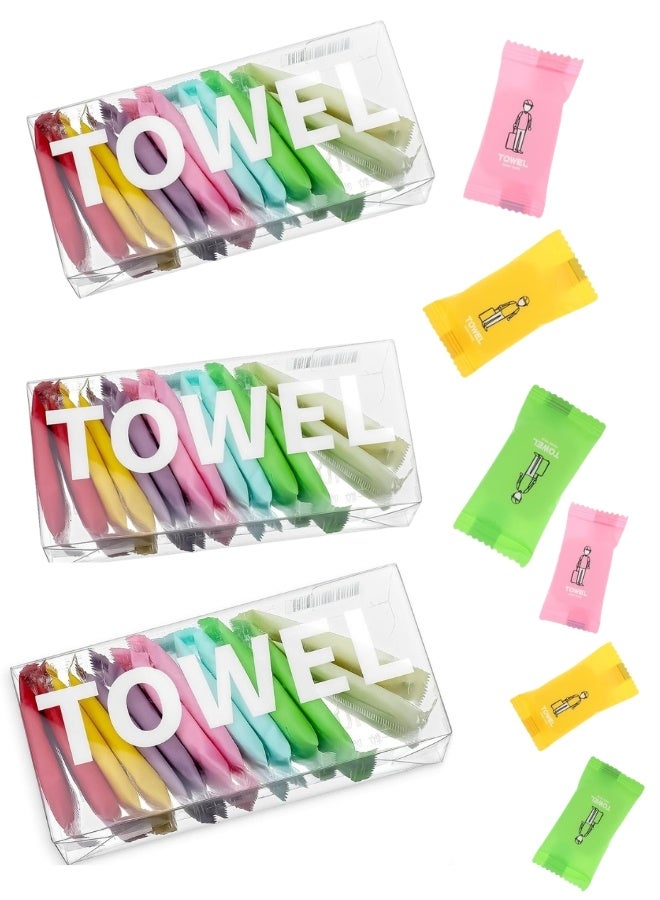 42-Piece Disposable Compressed Towels Portable Washcloth for Camping or Travel - Image 1
