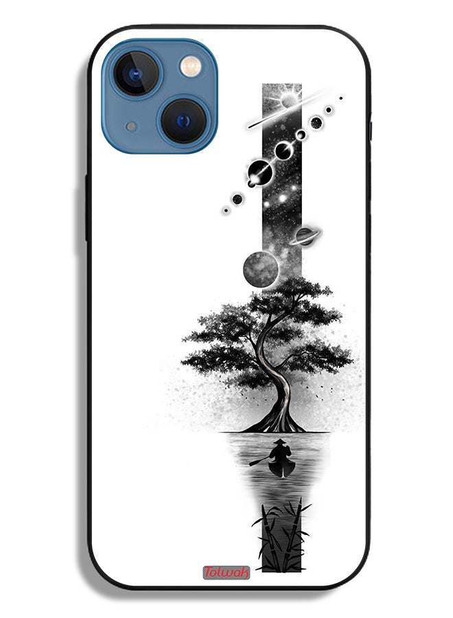 Tolwak Apple iPhone 13 Protective Case Earth Space Art - Image 2