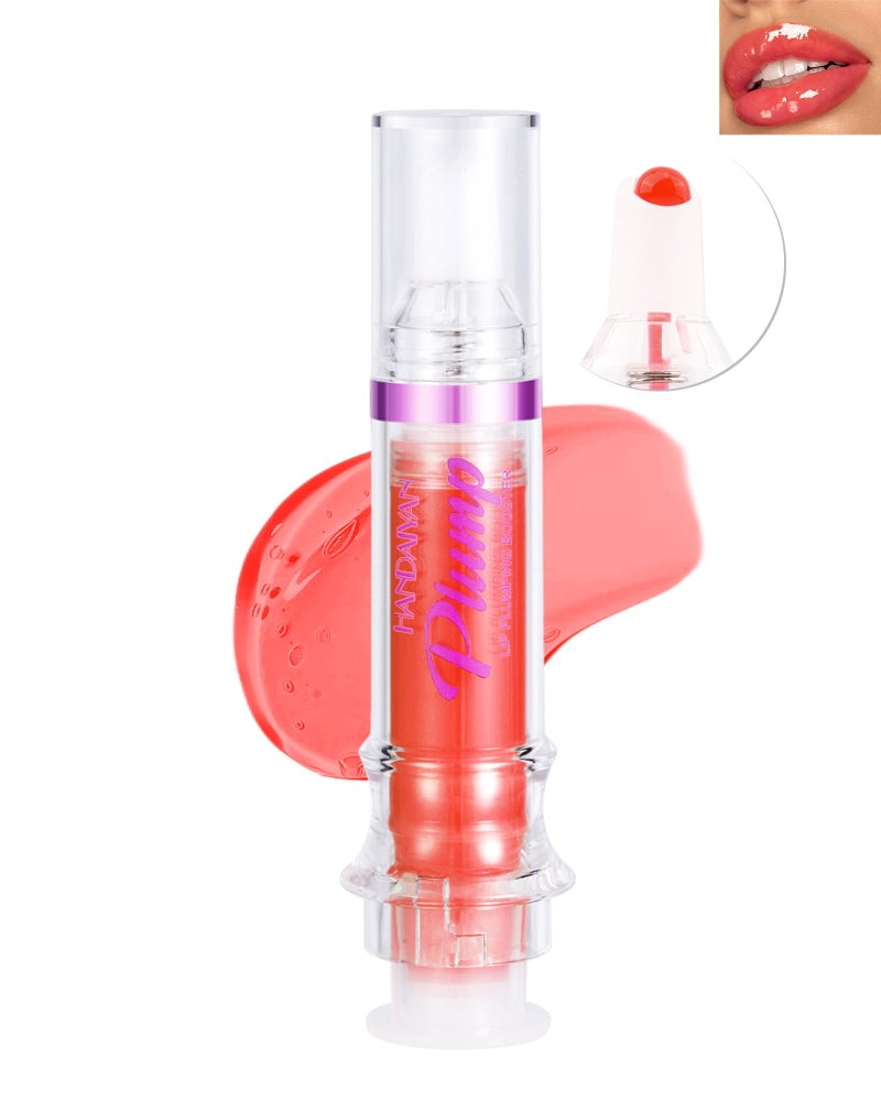 LYSdefeu Spicy Lip Plumping Booster,Plumping Lip Oil with Chili Extract, High-Shine Smooth Fuller Lips, Hydrating Lip Glaze, Plump and Pout Lip Plumper Lipstick,Christmas Makeup Gift for Women-04# - Image 1