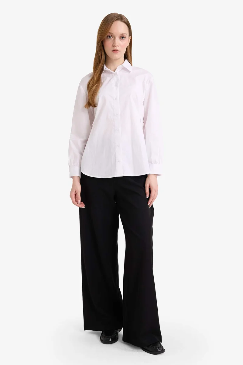 ديفاكتو Regular Hem Trousers