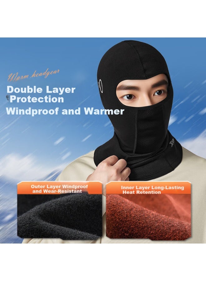 Xtep Cycling Face Mask Warm Head Cover Protective Full Face Fleece Windproof Outdoor Motorcycle Electric Bike Winter Ski Neck Warmer - Image 5