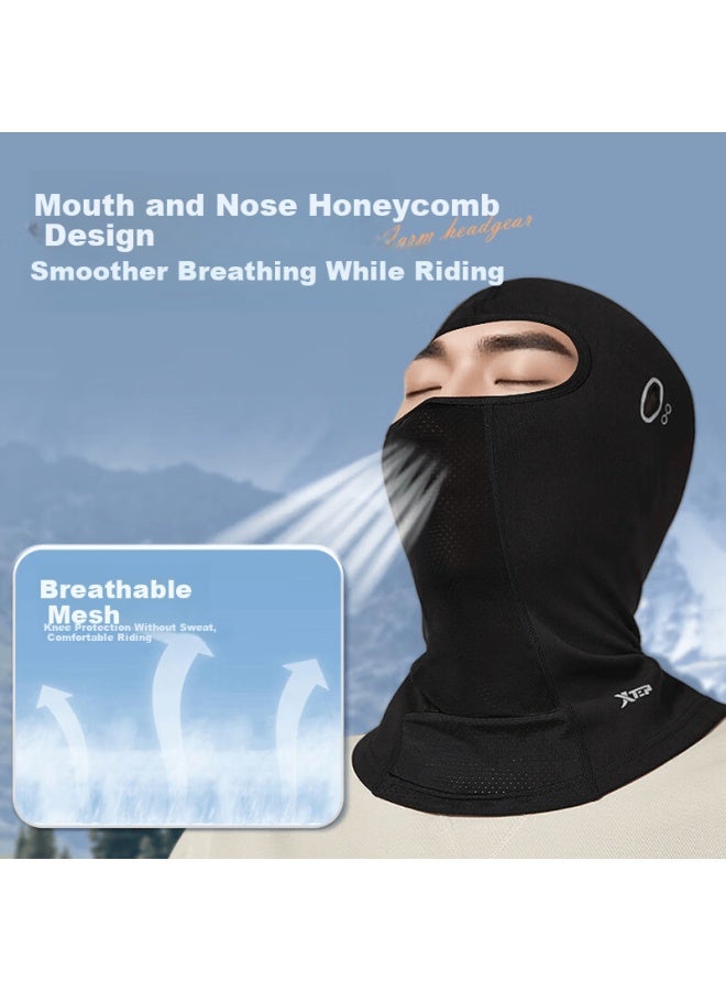 Xtep Cycling Face Mask Warm Head Cover Protective Full Face Fleece Windproof Outdoor Motorcycle Electric Bike Winter Ski Neck Warmer - Image 4