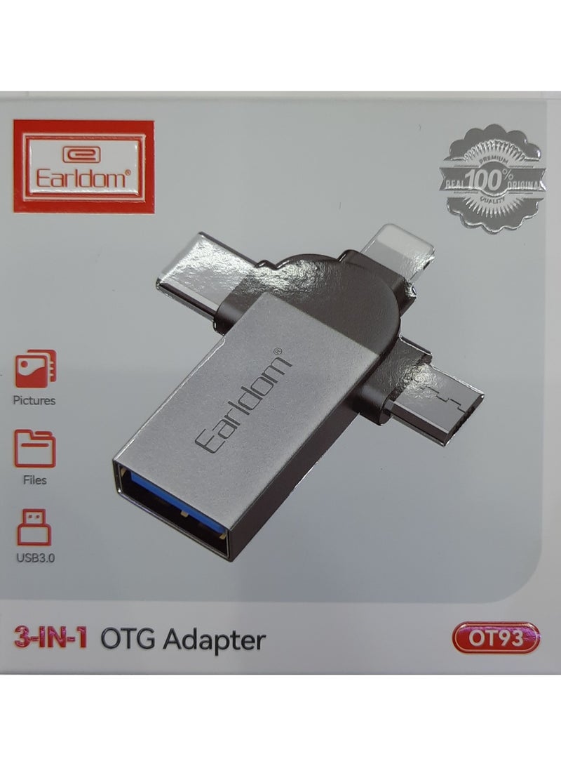 Earldom 3IN1 OTG ADAPTER - Image 1