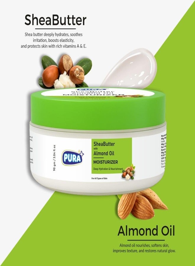 WISIMMALL 90g Shea Butter Almond Oil Cream | Deep Nourishment & Skin Repair | Hydrates & Softens | Daily Use - Image 4
