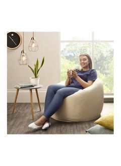 Comfy Comfy Classic Pvc Large Beige Bean Bag With Bouncy Beans Filling  - Image 1