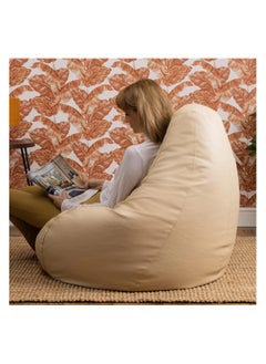 Comfy Comfy Classic Pvc Large Beige Bean Bag With Bouncy Beans Filling  - Image 2