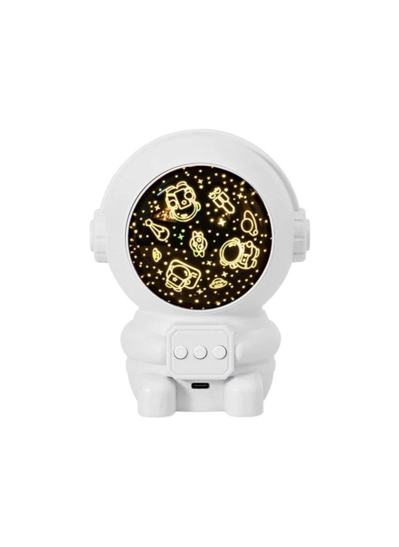 Just For You - ABS Projection Light, Romantic Galaxy Astronaut Shaped Sunset Lamp Multicolour Projector - Image 1