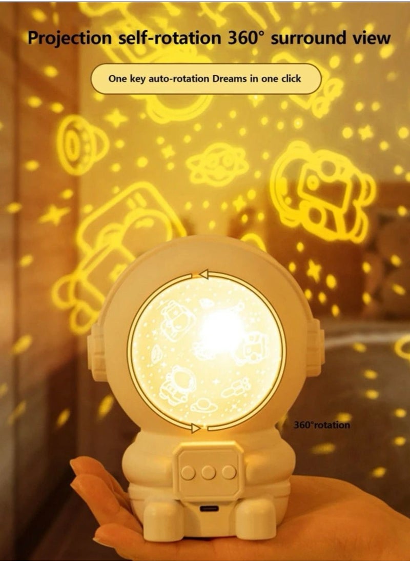 Just For You - ABS Projection Light, Romantic Galaxy Astronaut Shaped Sunset Lamp Multicolour Projector - Image 1