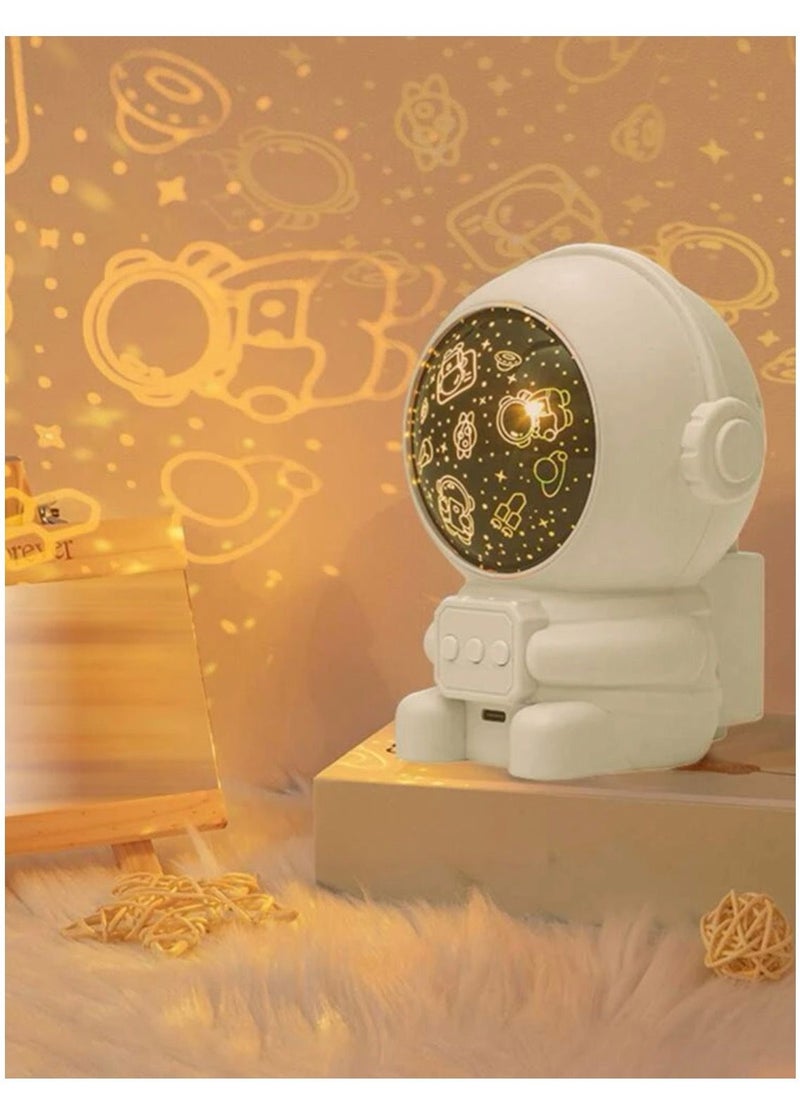 Just For You - ABS Projection Light, Romantic Galaxy Astronaut Shaped Sunset Lamp Multicolour Projector - Image 1