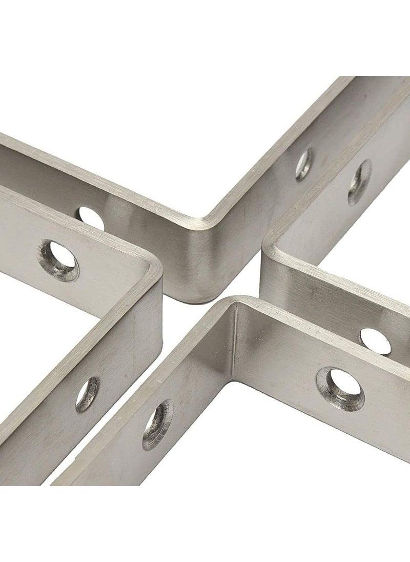 DIY Crafts Diy Crafts CTDIYHI27846 Steel Corner Brace Right Angle L Shape Shelf Bracket Pack of 4 2 Multicolor 