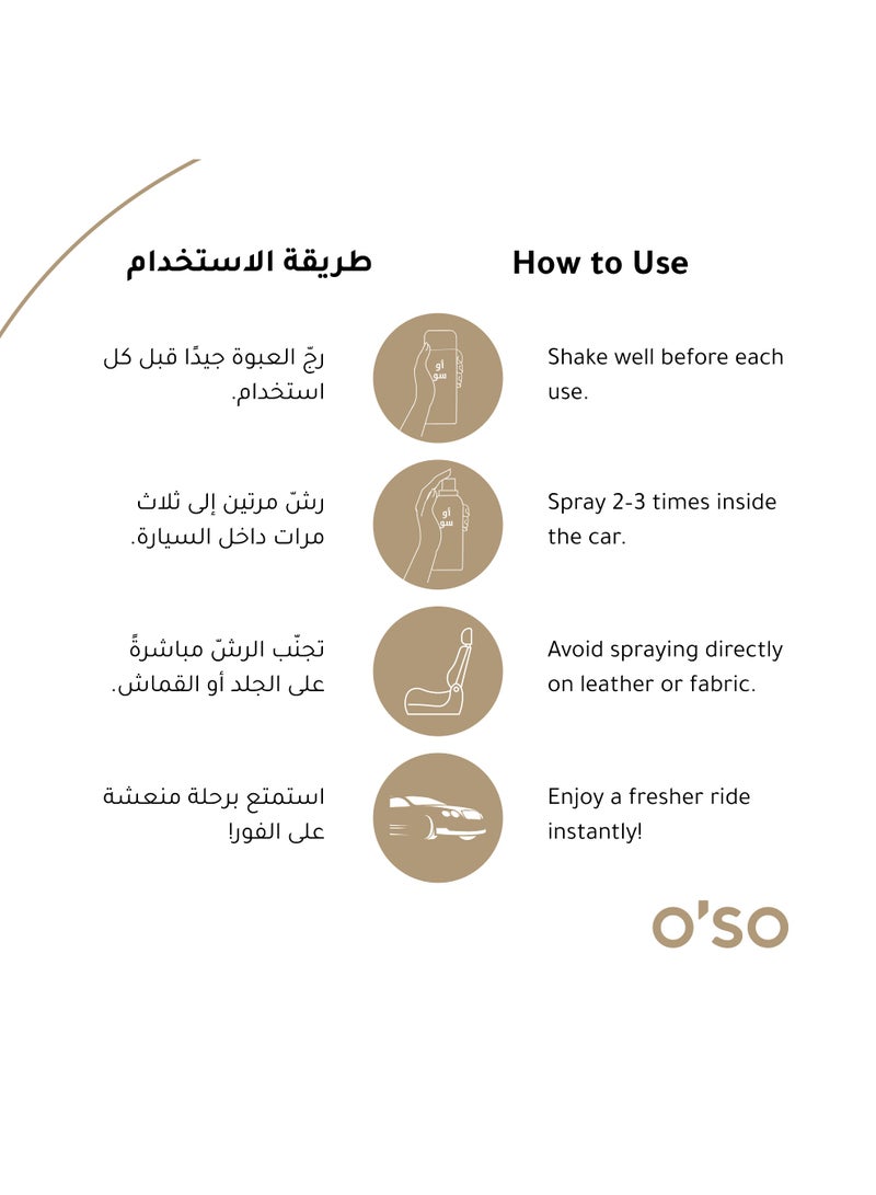 O'so Car Air Freshener - Car Care Solution - Elite - 50ml - Image 3