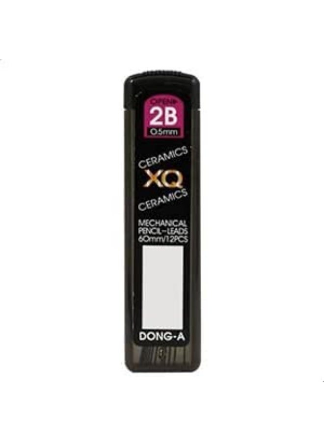 Dong-A XQ Ceramics Mechanical Pencil Leads 2B, 0.5 mm - Multi Color