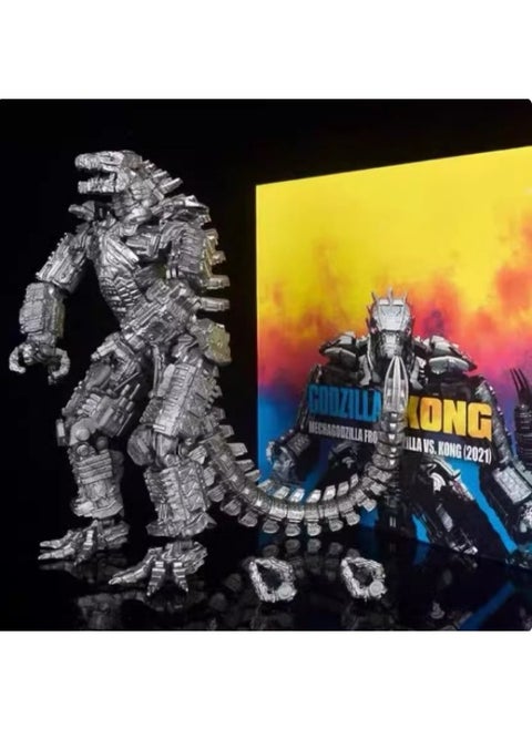 Godzilla War King Kong 2 Rise Of Empire 2024 Scar King Snow Demon نموذج متحرك مصنوع يدويًا للأطفال - اللون: إصدار (غودزيلا ميكانيكي) - المواصفات: متوسط