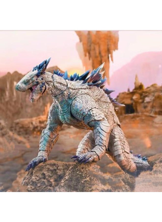 null - Godzilla War King Kong 2 Rise Of Empire 2024 Scar King Snow Demon نموذج متحرك مصنوع يدويًا للأطفال - اللون: إصدار (غودزيلا ميكانيكي) - المواصفات: متوسط - Image 1