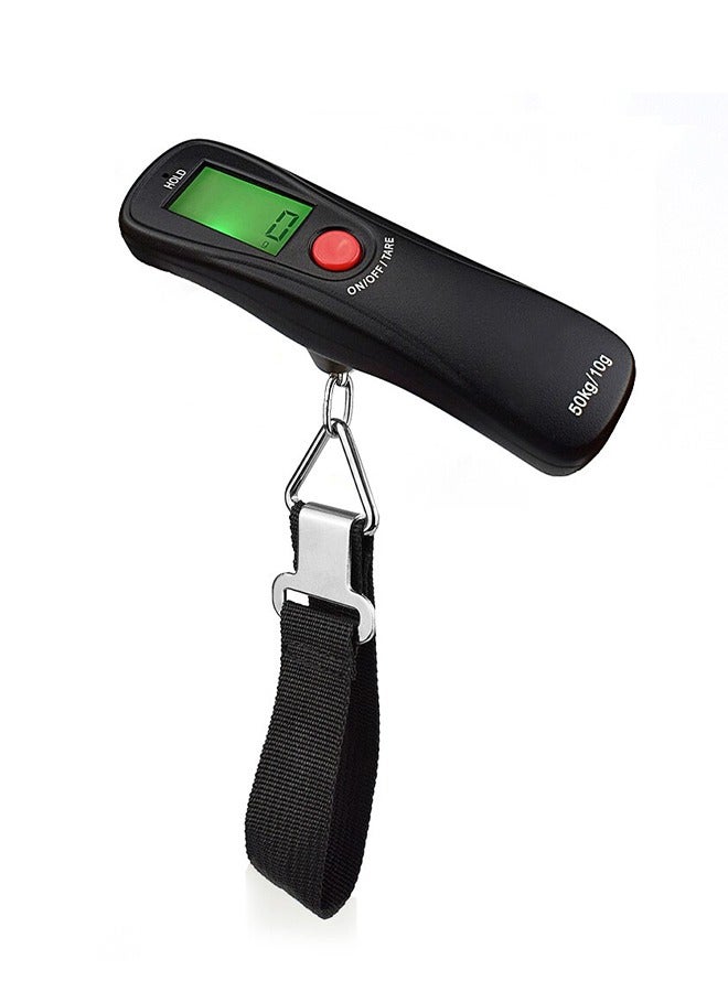 وي هانج ميزان رقمي محمول مع شاشة LCD لوزن الأمتعة - 50 كجم/10 جم مع حزام قوي ومتين - Image 1