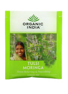 Organic India Tulsi Tea Moringa Caffeine Free 18 Infusion Bags  - Image 2