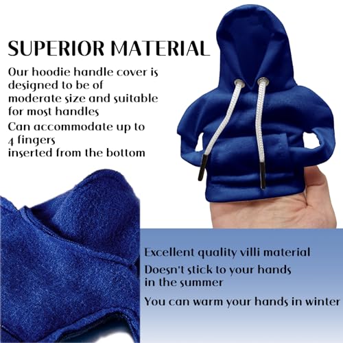 vvag Gear Shift Hoodie, Hoodie Car Gear Shift Cover, Car Shift Knob Hoodie, Automotive Interior Accessories, Universal Fit Knob Cover Gift (Blue) - Image 4