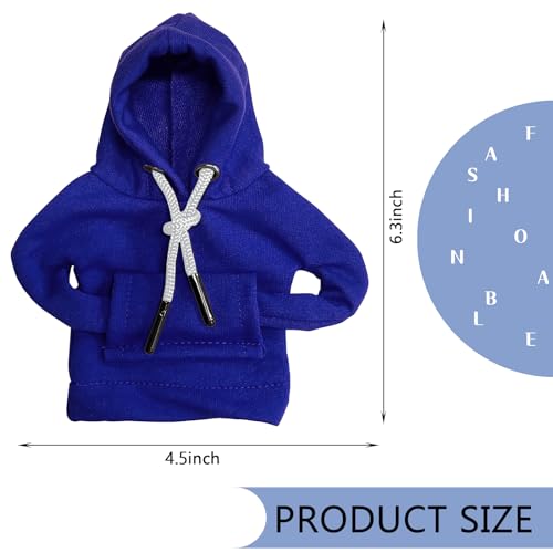 vvag Gear Shift Hoodie, Hoodie Car Gear Shift Cover, Car Shift Knob Hoodie, Automotive Interior Accessories, Universal Fit Knob Cover Gift (Blue) - Image 2