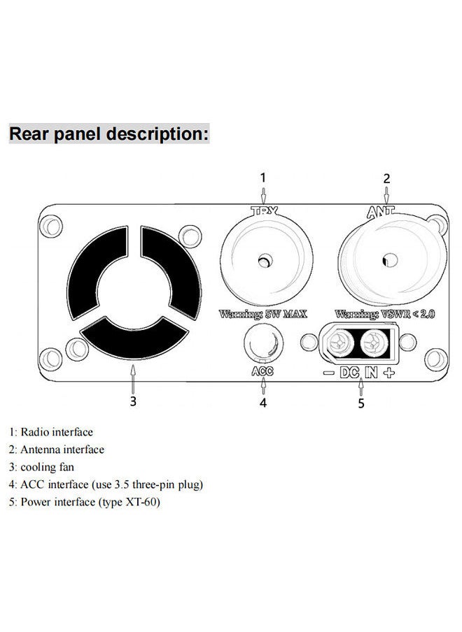 Generic - 50W 3.5MHz-28.5MHz Micro PA50 Digital Display Intelligent Shortwave HF Power Amplifier with Power / SWR Meter + LPF Filter For Radios - Image 1