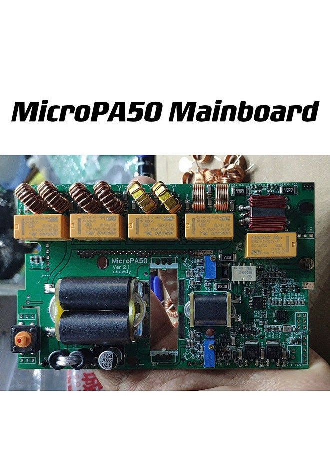 Generic - 50W 3.5MHz-28.5MHz Micro PA50 Digital Display Intelligent Shortwave HF Power Amplifier with Power / SWR Meter + LPF Filter For Radios - Image 1