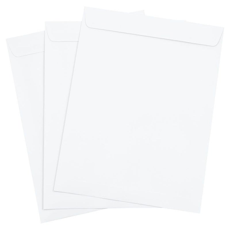 JAM PAPER 10 x 13 Open End Catalog Envelopes with Peel & Seal Closure - White - 25/Pack - Image 3