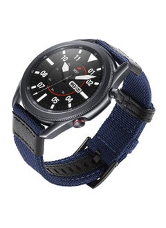 Generic Strap Band Cloth Nylon For 22MM Compatible With Samsung galaxy watch 3 45mm /watch 46mm/Gear S3/Huawei watch GT2E/GT (42mm,46mm)/GT2 Pro/GT2 46MM/honor Magic Watch2 46mm/Amazfit GTR 47mm/GTR 2/2e (Blue)  - Image 3