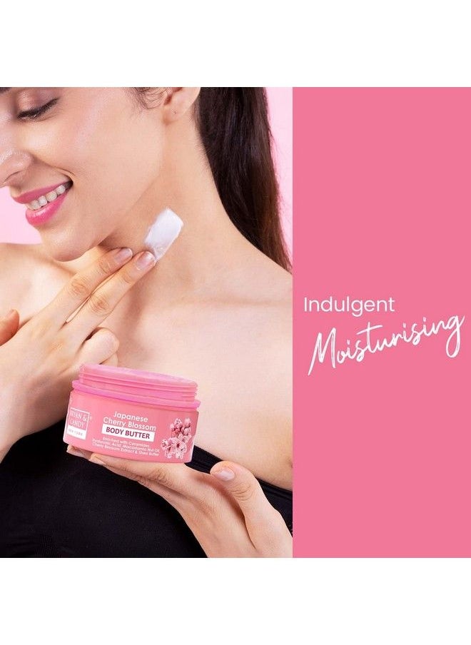 BRYAN & CANDY Cherry Blossom Body Butter Ph 5.5 For 72Hrs Moisturization. Enriched With Ceramides Hyaluronic Acid Cherry Blossom Extract & Shea Butter; Nonsticky Moisturizer For Women & Men (200Gm)  - Image 5