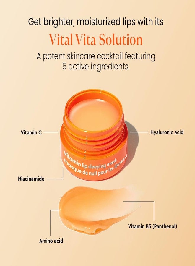 The Face Shop Vitamin C Lip Sleeping Mask - Smooths & Softens Dry Lips - Hydrating Lip Mask, Lip Balm, Lip Treatment, Lip Moisturizer - Overnight Lip Care for Lush Lips - Korean Skin Care - Image 3