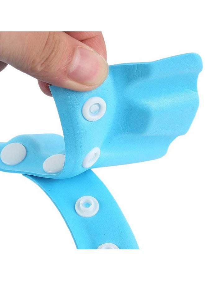 Kuber Industries Kuber Industries Soft Adjustable Visor Hat Safe Shampoo Shower Bathing Protection Bath Cap for Toddler, Baby, Kids, Children (Blue)-HS_38_KUBMART21341, Standard (HS_38_KUBMART021341)  - Image 4
