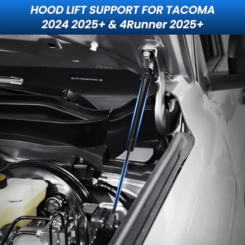 TECHPICCO Hood Struts for Toyota Tacoma 2024 2025 2026 and 4Runner 2025 Hood Lift Support No Drill Front Gas Springs Shocks Compatible with Toyota Tacoma4Runner Accessories - Image 3