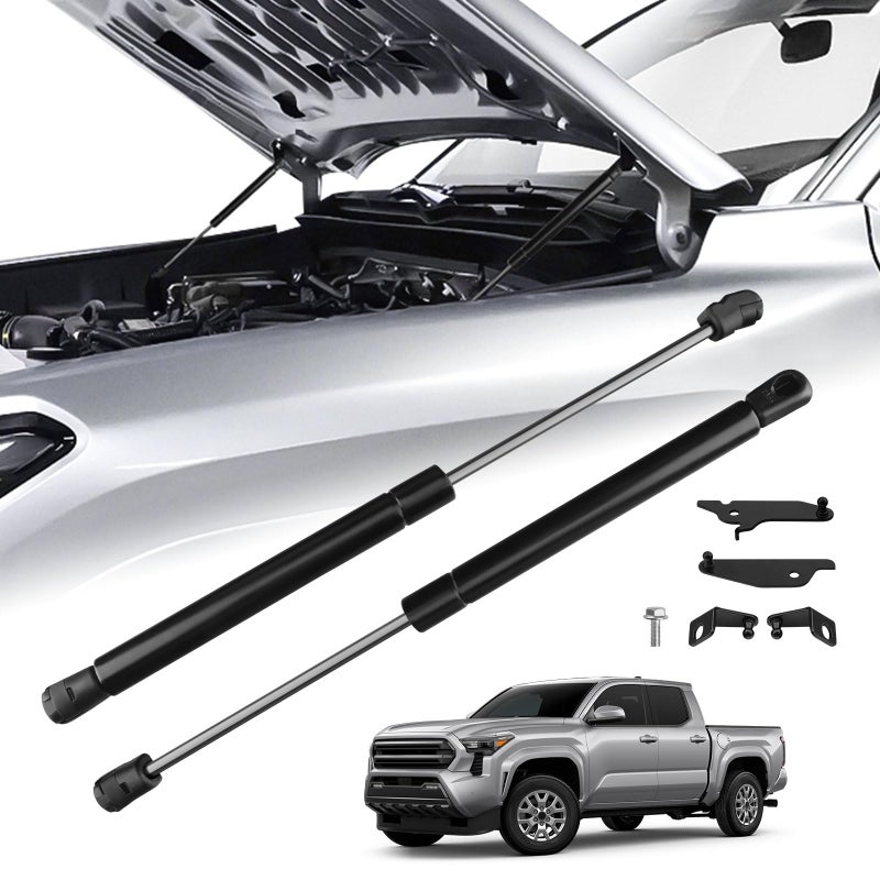 TECHPICCO Hood Struts for Toyota Tacoma 2024 2025 2026 and 4Runner 2025 Hood Lift Support No Drill Front Gas Springs Shocks Compatible with Toyota Tacoma4Runner Accessories - Image 2