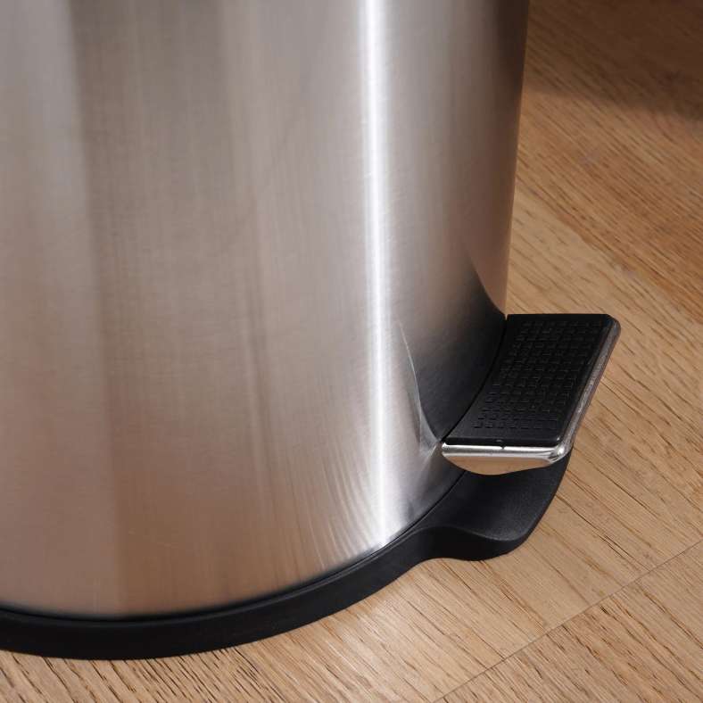Pan Home Daily Soft Close Metal Pedal Bin 22.5x16.8x25.7cm 3L - Chrome - 263AIC9901990 - Image 3