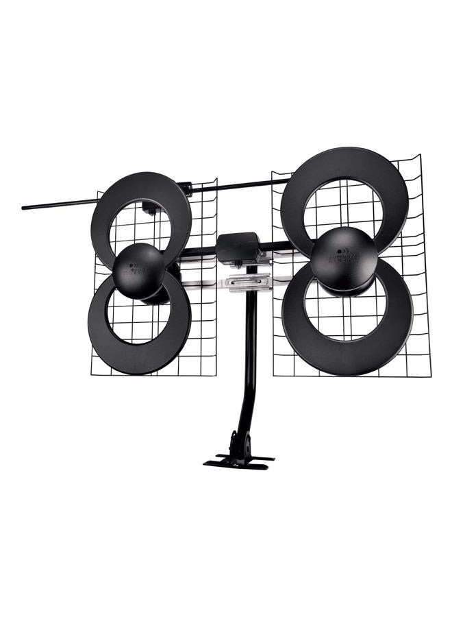ANTENNAS DIRECT هوائي تلفزيون ClearStream 4V، نطاق 70+ ميل، UHF/Vhf، متعدد الاتجاهات، داخلي، علوي، خارجي، عمود مع قاعدة دوارة/أجهزة/مشبك قابل للتعديل/وسادات مانعة للتسرب، جاهز لـ 4K، أسود – C4-V-CJM - Image 1