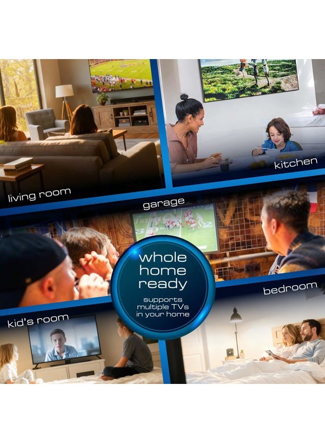 ANTENNAS DIRECT هوائي تلفزيون ClearStream 4V، نطاق 70+ ميل، UHF/Vhf، متعدد الاتجاهات، داخلي، علوي، خارجي، عمود مع قاعدة دوارة/أجهزة/مشبك قابل للتعديل/وسادات مانعة للتسرب، جاهز لـ 4K، أسود – C4-V-CJM - Image 5
