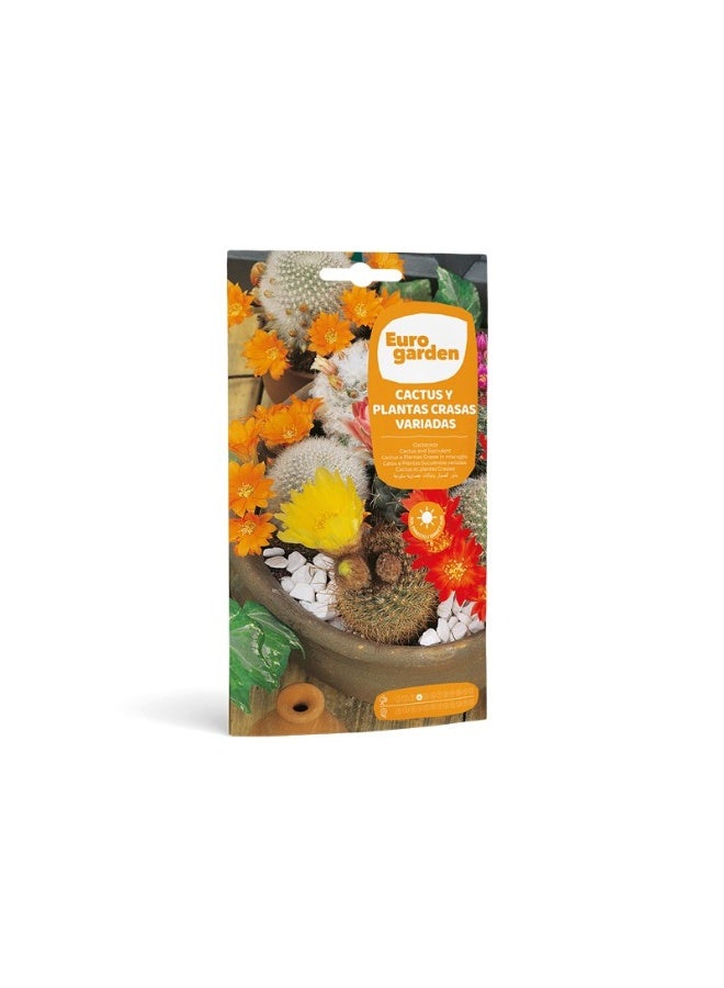 Euro Garden Cactus y Plantas Crasas Variadas - Cactus Seeds