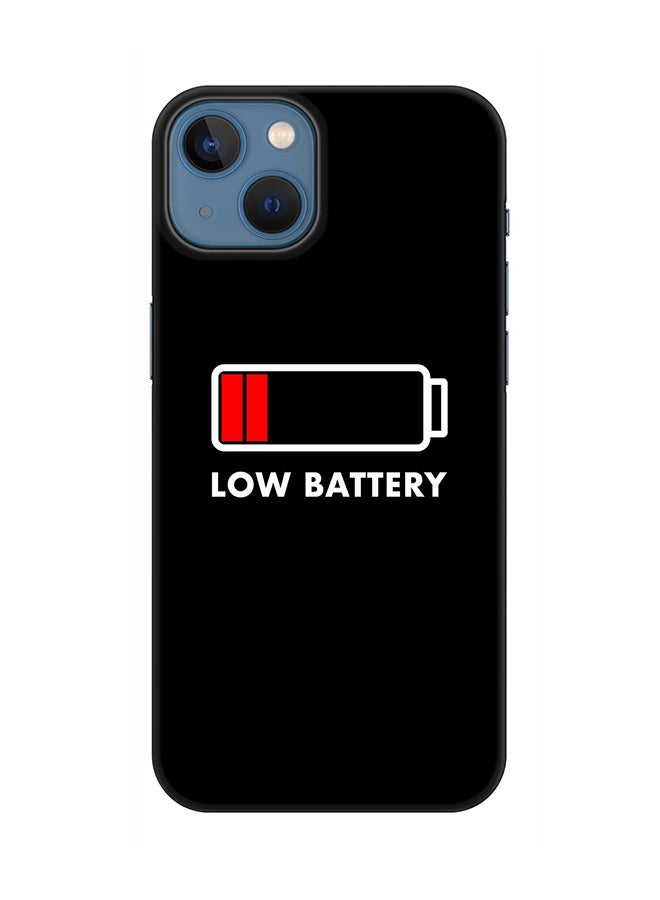 Stylizedd Case for Apple iPhone 14 Plus Case Slim Snap Classic Series Mobile Cover Hard PC Shield Matte Finish Print - Low Battery