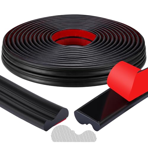 Innconee 65.6ft Peel and Stick Molding Chair Rail Panel Flexible Wall Molding Trim Self Adhesive Panel Moulding Lines for Home DIY Wall Door Window Cabinet Mirror Borders(0.9 Inch X 65.6 ft,Black) - Image 1