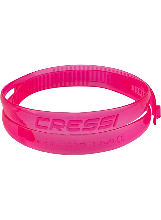 Cressi Swim Goggles Silicone Strap, Pink - Image 2