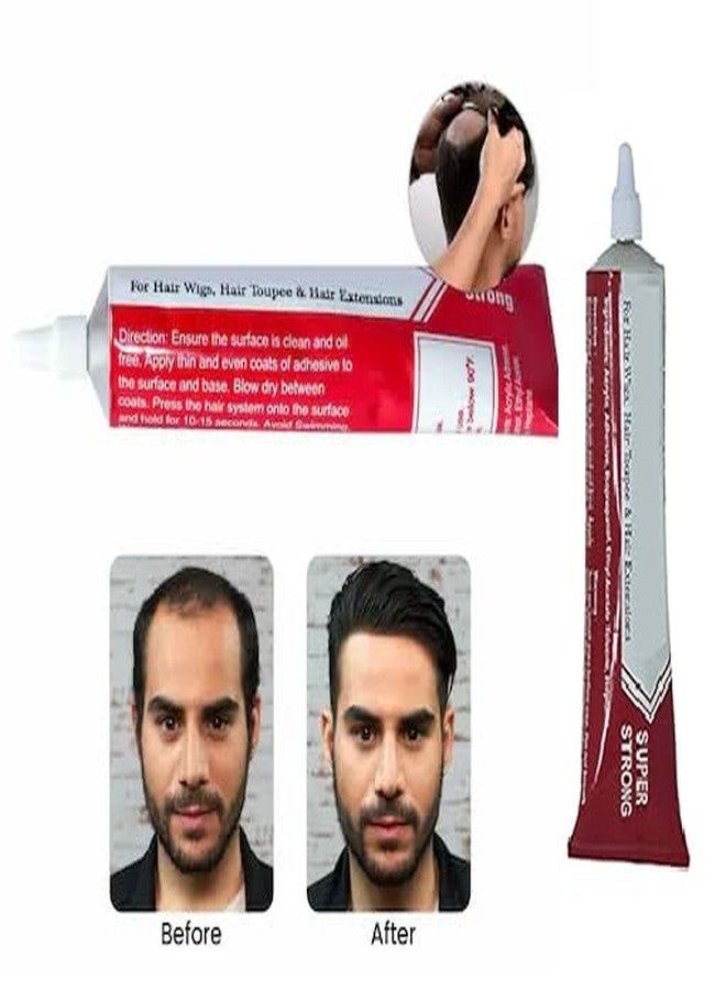 BOXO Hair Wig Waterproof Glue Tube For Hair Patch Fixing Hair System For Men And Boys -1 pcs - Image 5