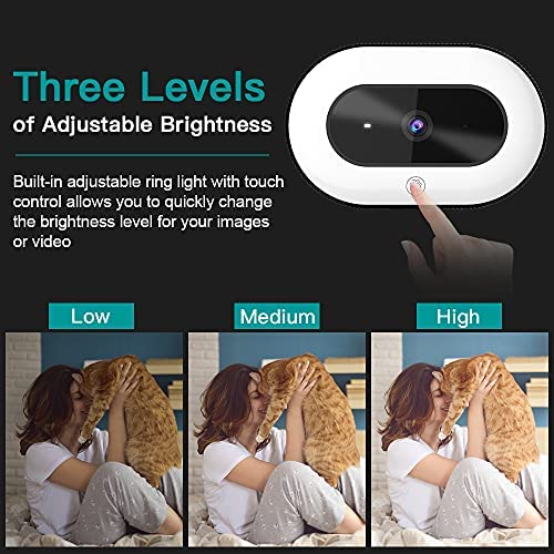 NEXIGO كاميرا نكسيغو ستريم كام N930E مع برنامج، كاميرا ويب 1080P مع ضوء حلقي وغطاء خصوصية، تركيز تلقائي، توصيل وتشغيل، كاميرا ويب للتعلم عبر الإنترنت، اجتماع زوم، سكايب، تيمز، كمبيوتر شخصي، ماك، لابتوب، سطح مكتب - Image 4