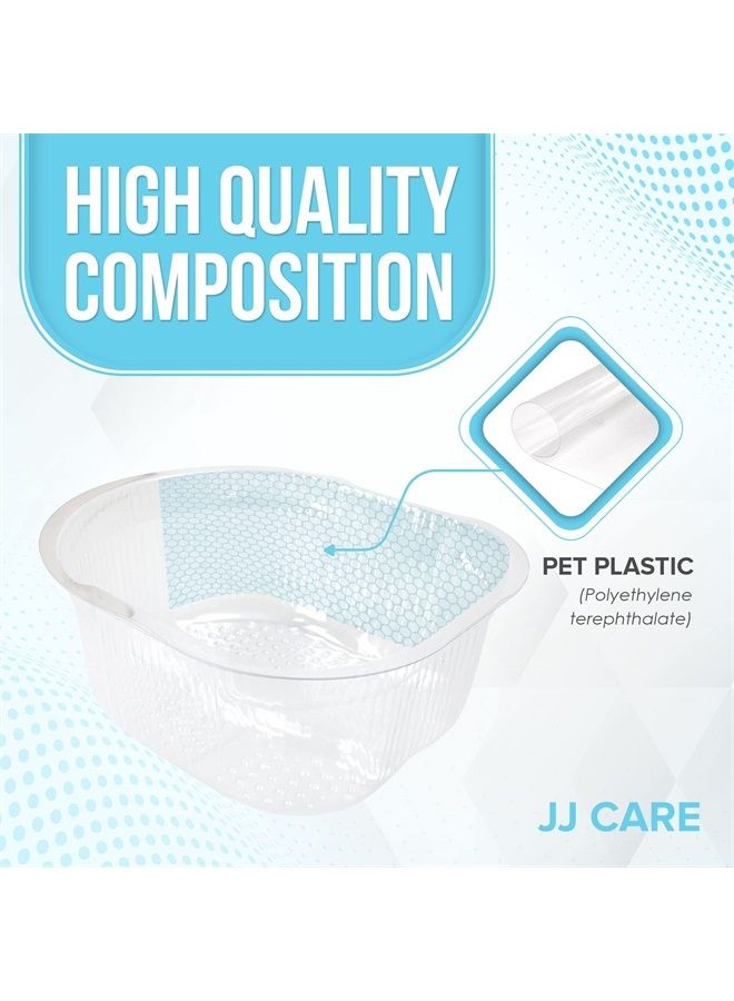 JJ CARE Pedicure Liners Disposable [Pack of 100] 14.2" W x 12.6" L x 5.9" D - Universal Pedicure Liners, Liner for Foot Bath Soaks Pedi Bath Liners, Foot Tub Liner Pedicure for Foot Spa Basin - Image 5